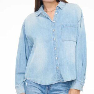 Pistola Sloane Long Sleeve Denim Shirt - Edgewater - Medium